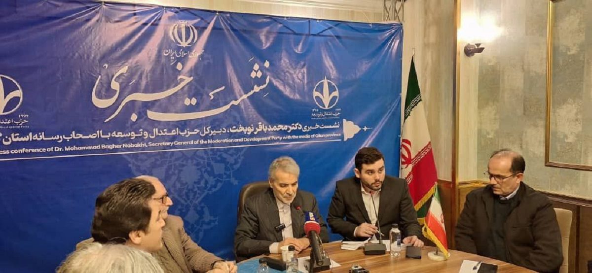 نشست خبری نوبخت با خبرنگاران رشت