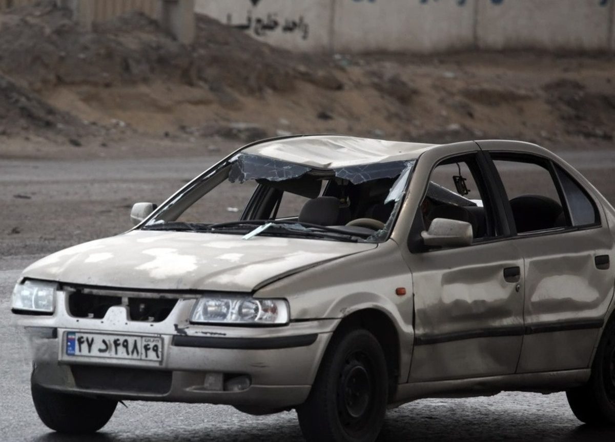 خسارت به خودرو های بندر شهید رجایی