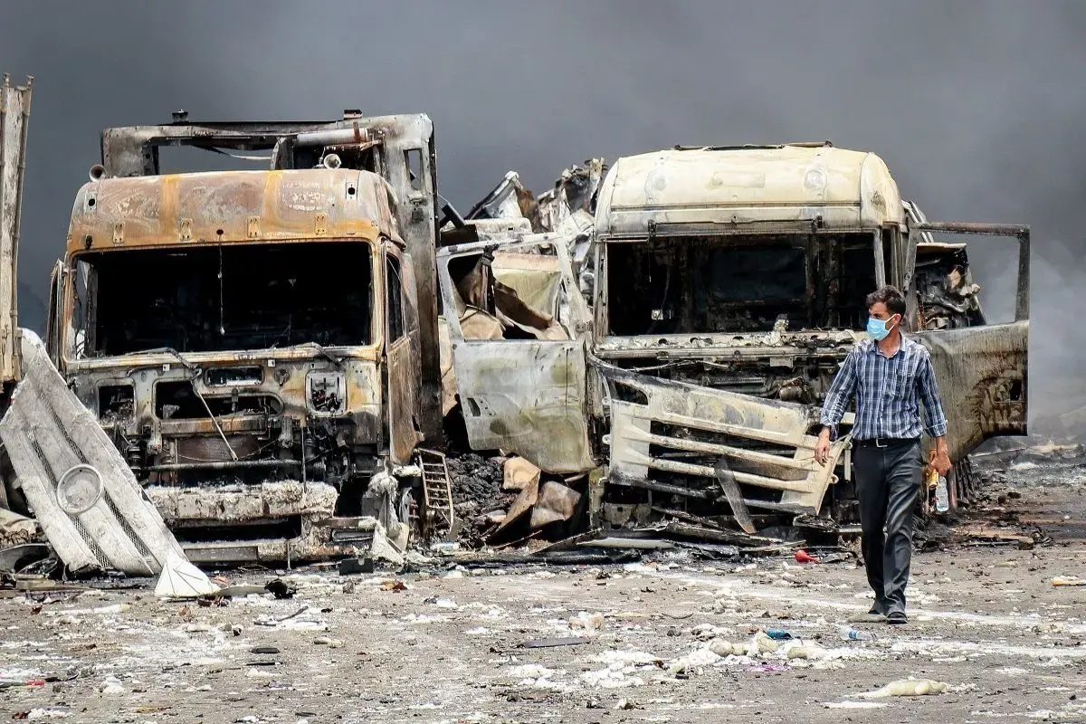 ارزیابی خسارت خودرو در انفجار بندر رجایی