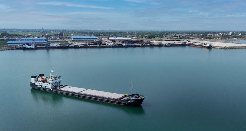 موقعیت بندر کاسپین