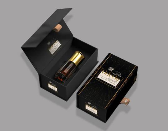 جعبه عطر سخت (Rigid Box) با پوشش جیر داخلی