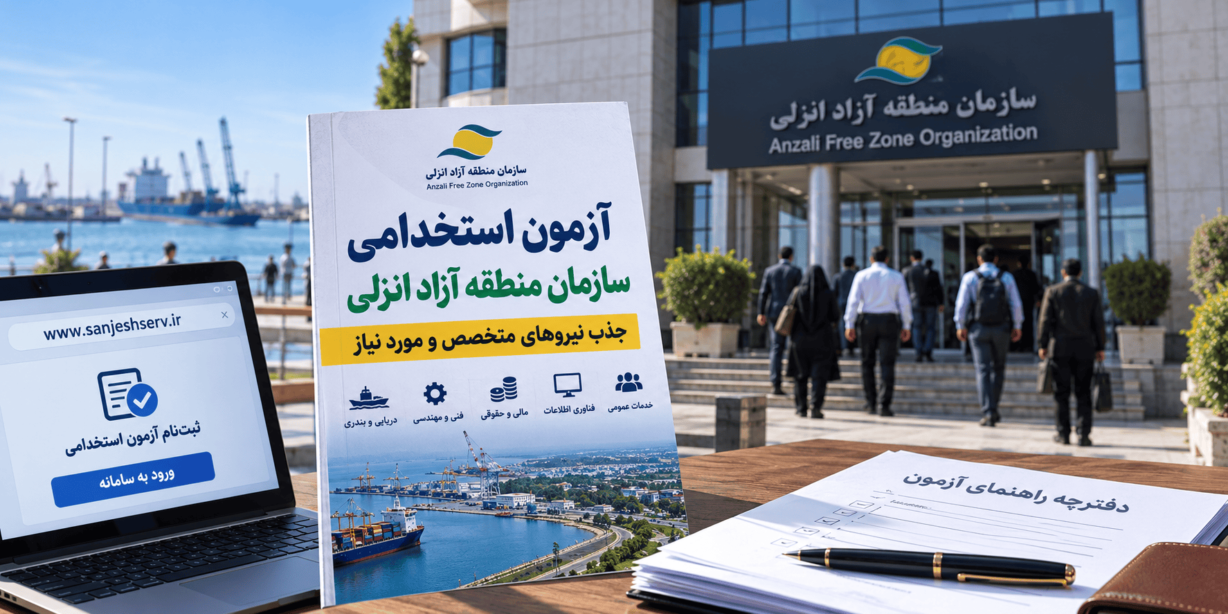 آزمون استخدامی منطقه آزاد انزلی
