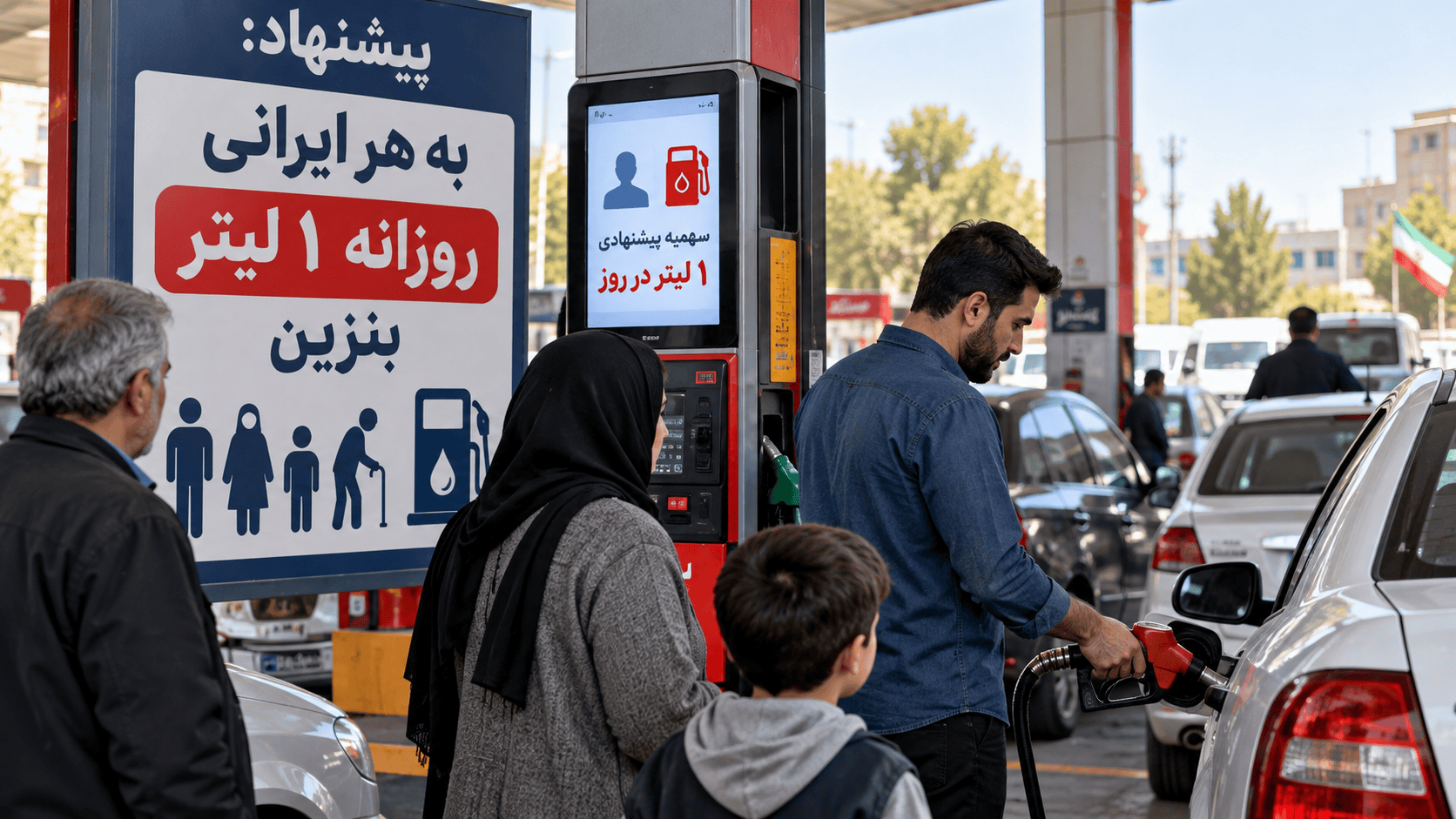 یک لیتر بنزین به هر ایرانی
