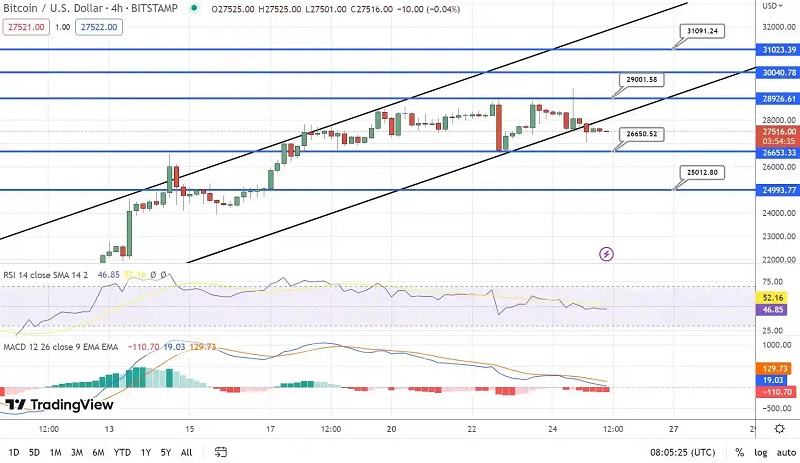 بررسی نوسانات قیمتی بیت کوین