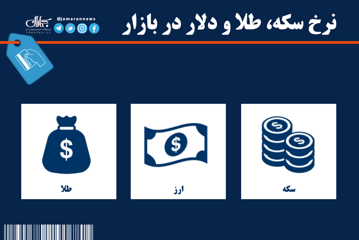 قیمت سکه، طلا و دلار در بازار 7 خرداد ماه 1402