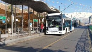 اولین اتوبوس برقی در تهران