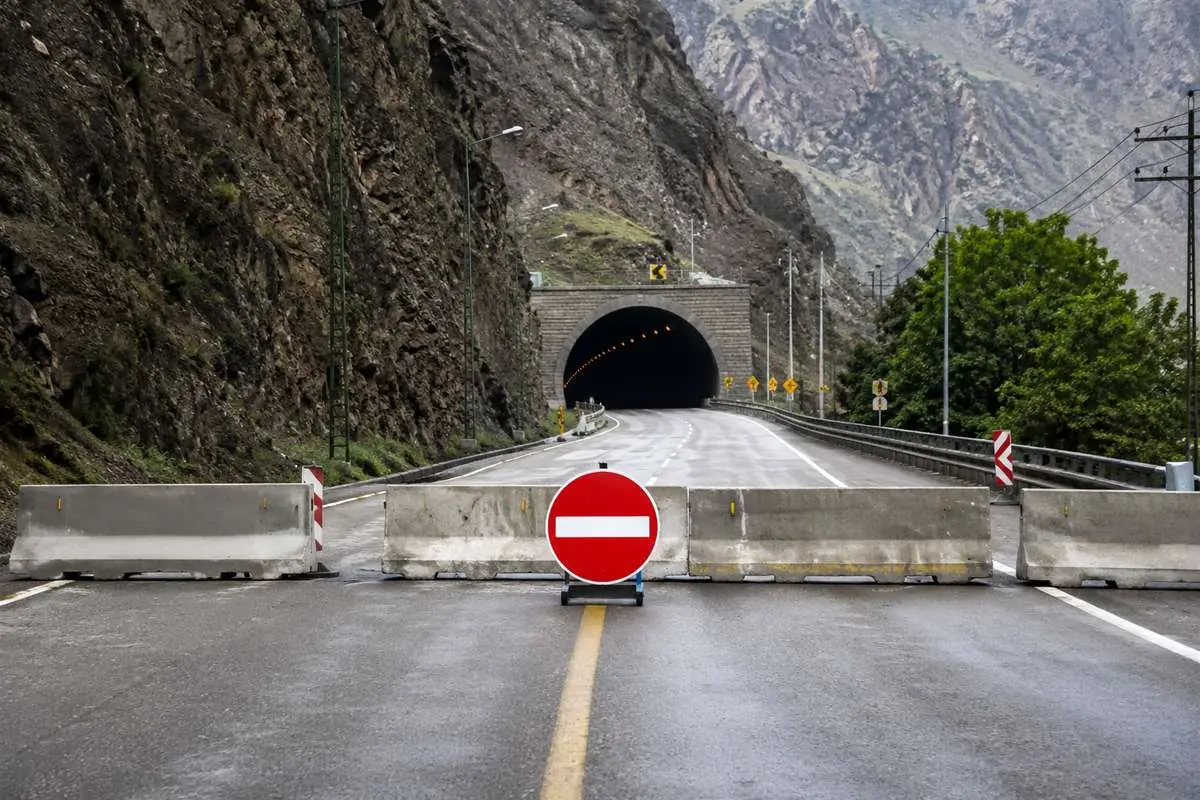 انسداد شبانه محور هراز