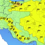 صدور هشدار نارنجی تشدید فعالیت سامانه بارشی