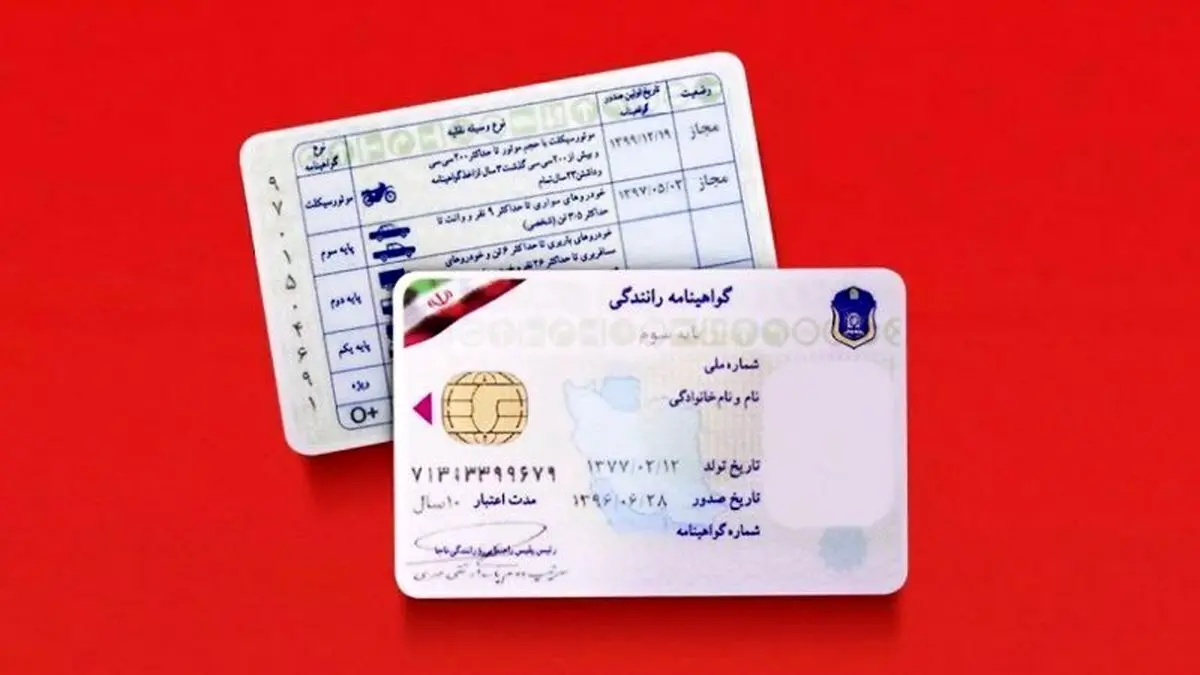 ضبط گواهینامه افراد فاقد سلامت جسمی و روانی به مدت ۶ ماه