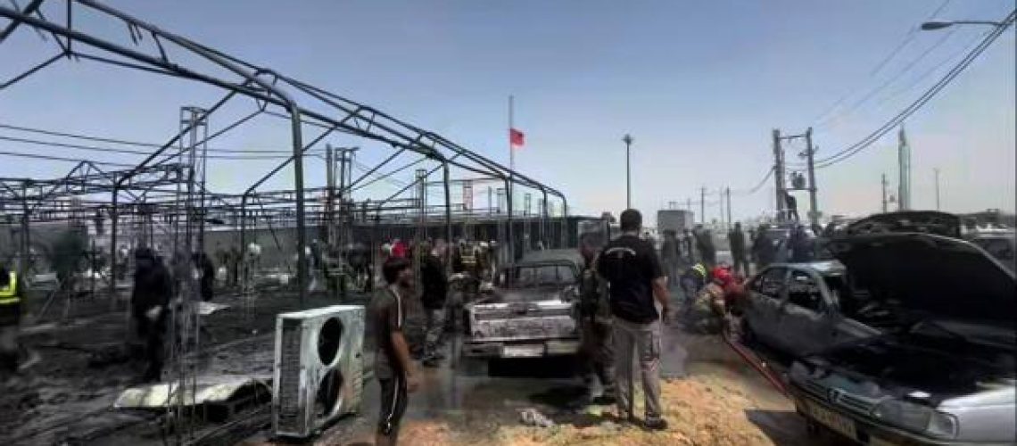 آتش‌ سوزی دو موکب