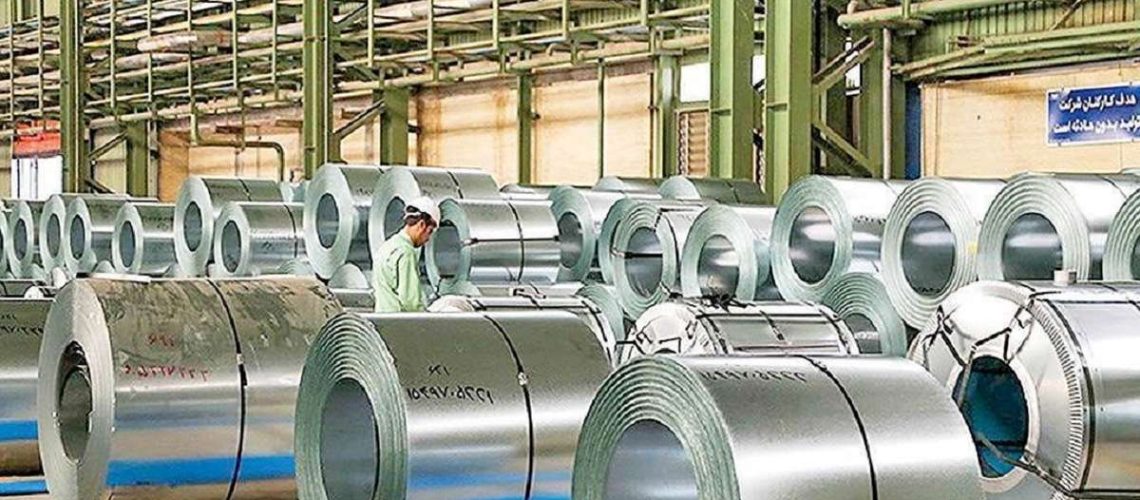 توقف صادرات ورق های فولادی