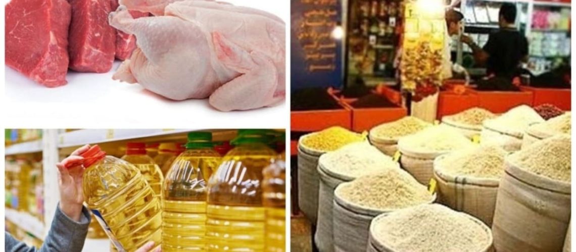 قیمت گوشت مرغ برنج و روغن بهمن 1402