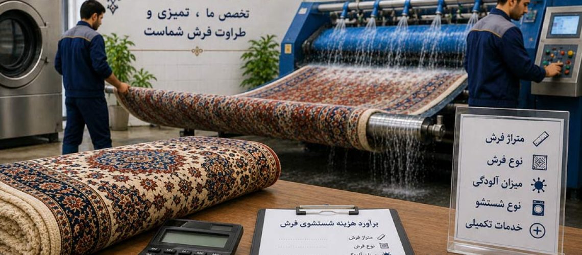 هزینه شستشوی فرش در قالیشویی چگونه محاسبه می‌شود؟
