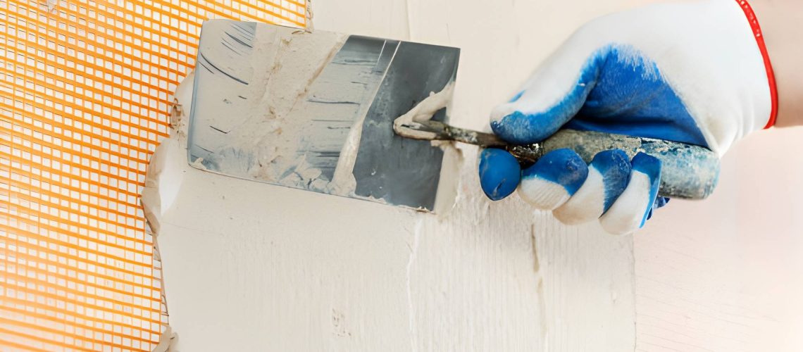 چسباندن کاشی روی گچ